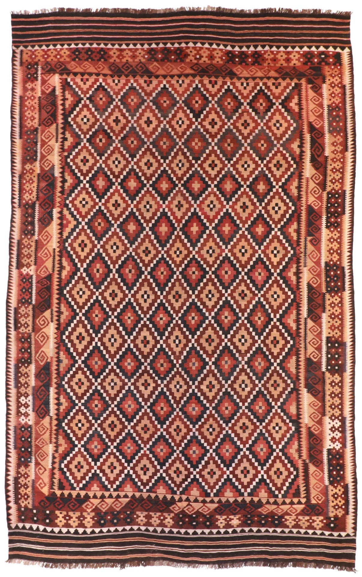 9.9 x 15.10 - Kilim Wool Modern Rectangle - Finest Hand-Knotted Quality Wool — 13151
