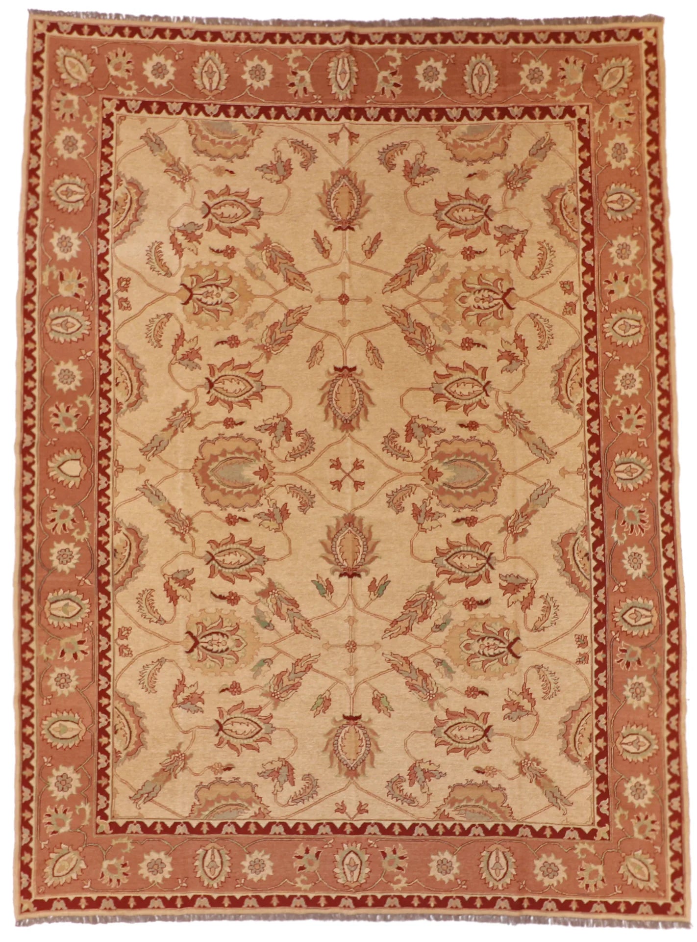 8.10 x 12 - Sumak Wool All Over Rectangle - Finest Hand-Knotted Quality Wool — 20320