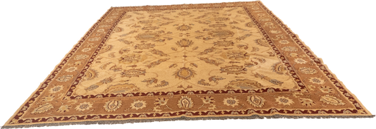 W 8.10 L 12 Sumak 100% Wool Hand-Woven All-Over Design - 20320