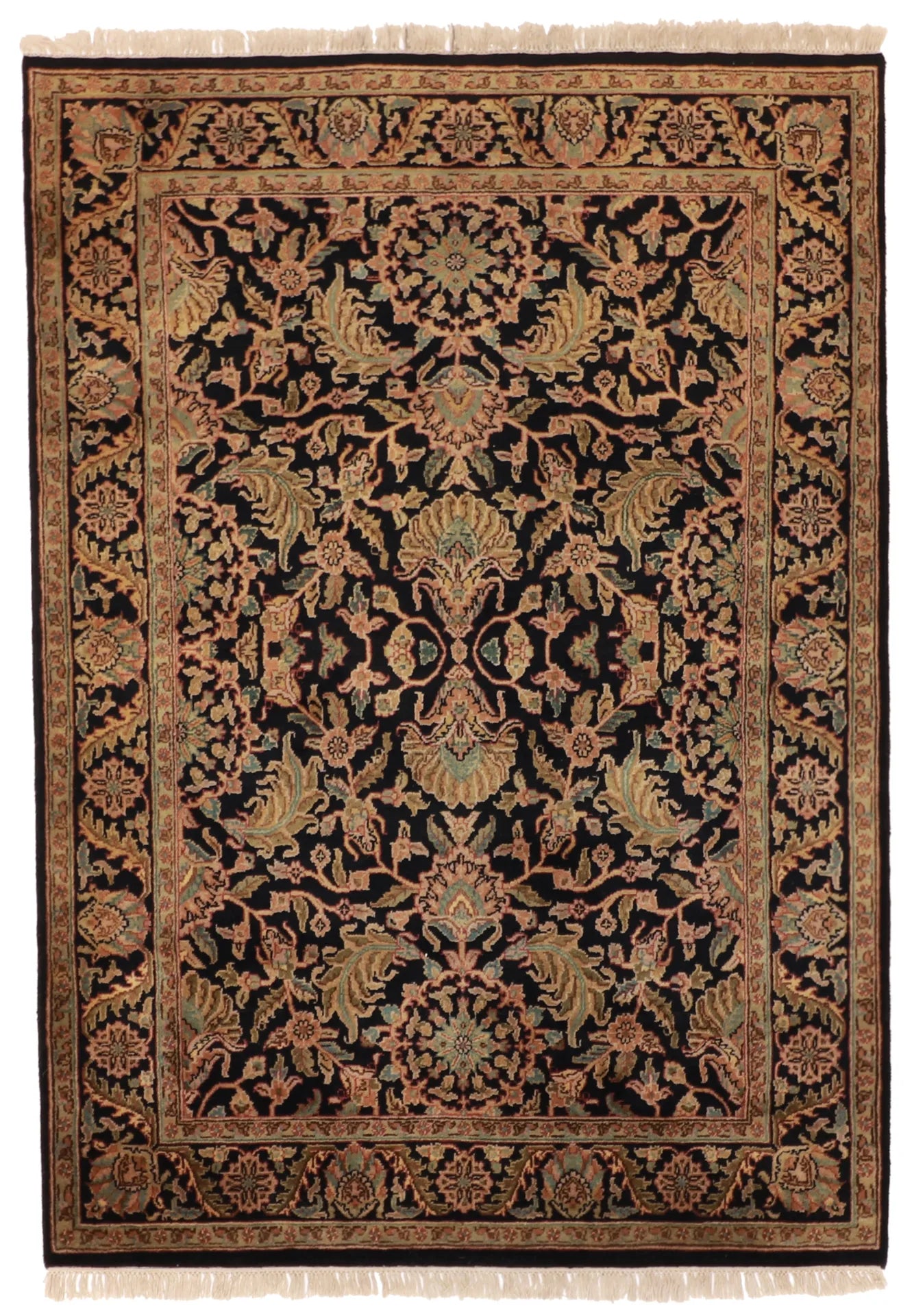 5.1 x 7.3 - Tabriz Wool Traditional Rectangle - Finest Hand-Knotted Quality Wool — 22169