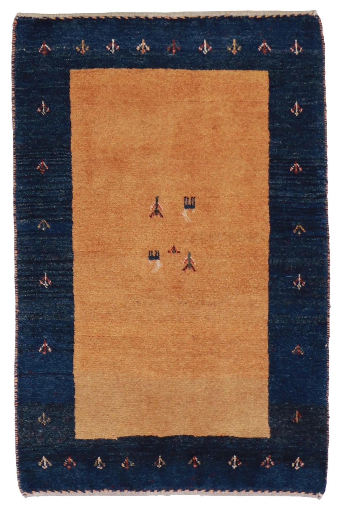 2.10 x 4.5 - Gabbeh Wool All Over Rectangle - Finest Hand-Knotted Quality Wool — 25785