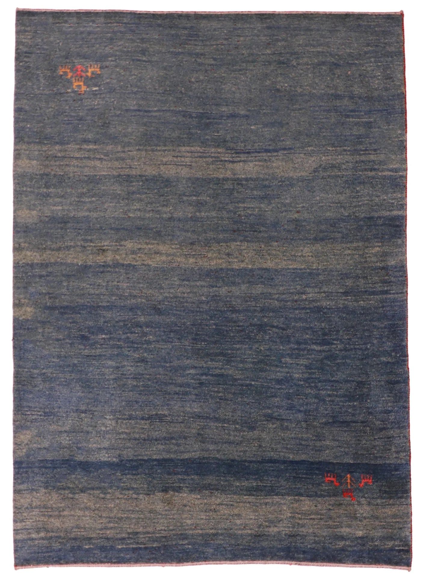 5.4 x 7.6 - Gabbeh Wool Traditional Rectangle - Finest Hand-Knotted Quality Wool — 26033