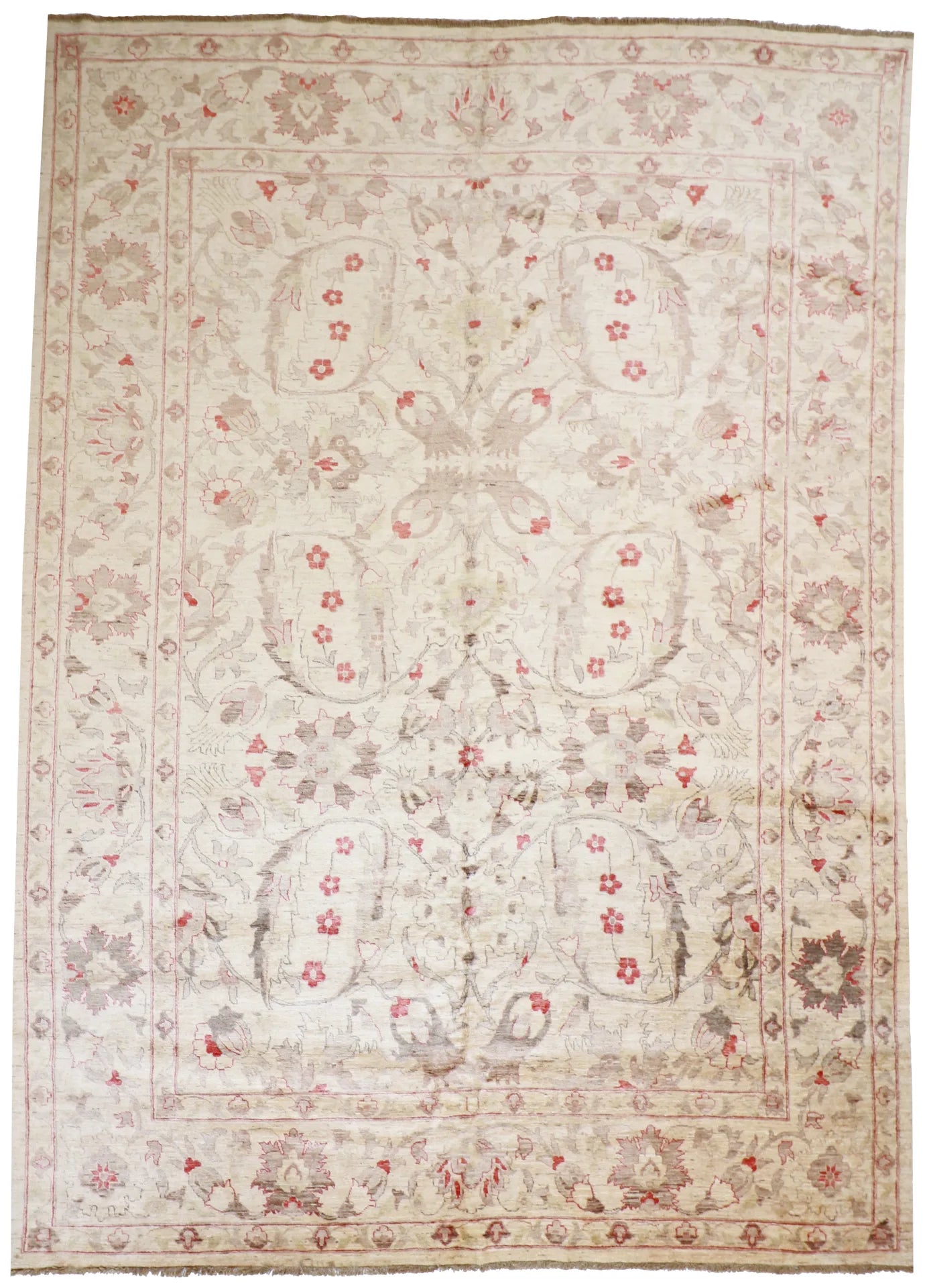 9.70 x 13.30 - Ziegler Fine All Over Rectangle - Finest Hand-Knotted Quality Wool — 50450