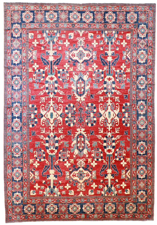 12.2 x 17.6 - Serapie Wool All Over Rectangle - Finest Hand-Knotted Quality Wool — 50677