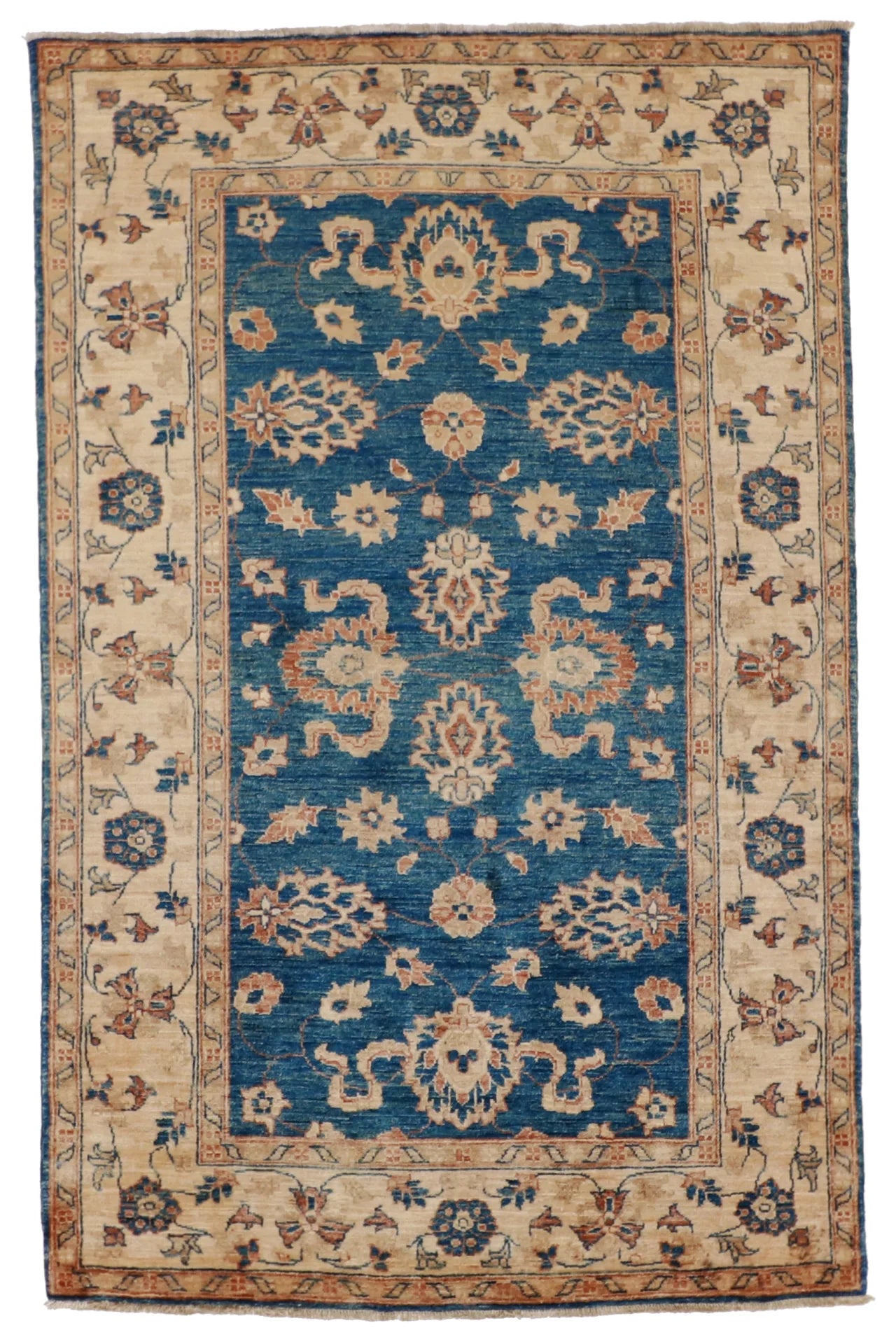 3.11 x 6.2 - Sultan Abad Wool Traditional Rectangle - Finest Hand-Knotted Quality Wool — 52442