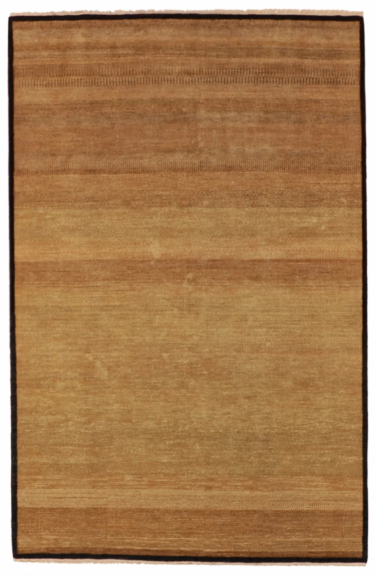 6.1 x 9.5 - Modern Wool Contemporary Rectangle - Finest Hand-Knotted Quality Wool — 52616