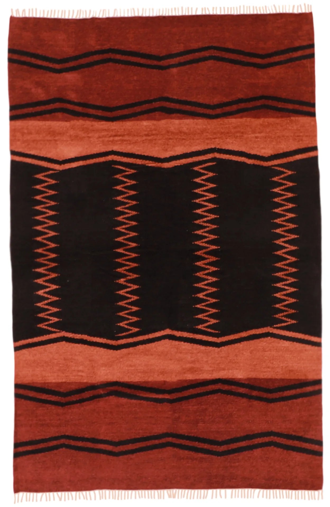 6 x 9 - Kilim Fine All Over Rectangle - Finest Hand-Made Quality Wool — 52745