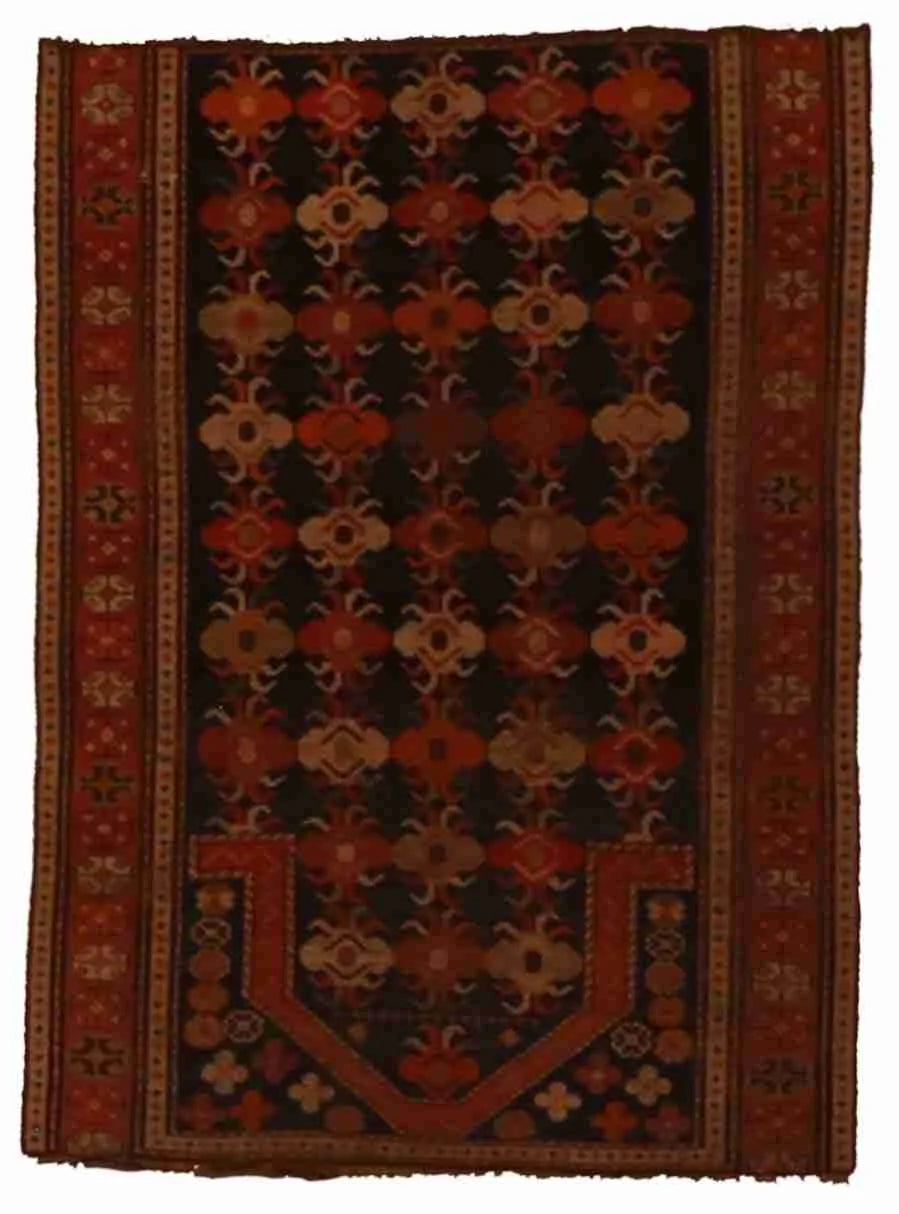 2.10 x 3.9 - Kazak Wool Geometric Rectangle - Finest Hand-Knotted Quality Wool — 53022