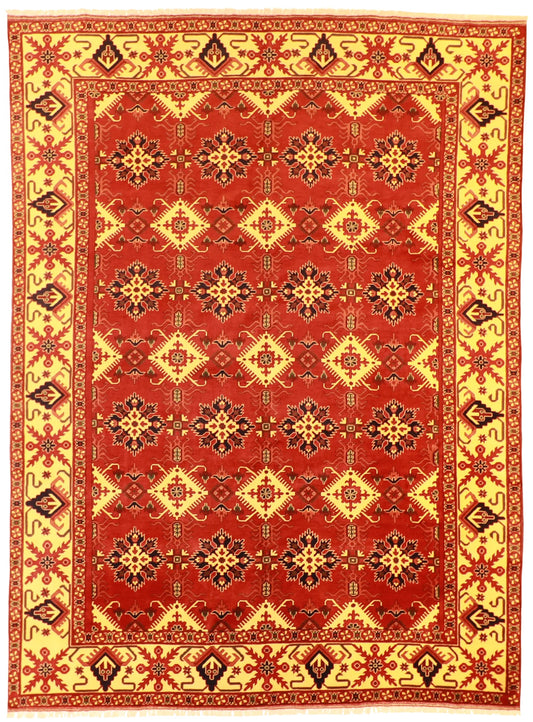 10 x 13.3 - Kazak Wool Traditional Rectangle - Finest Hand-Knotted Quality Wool — 53533