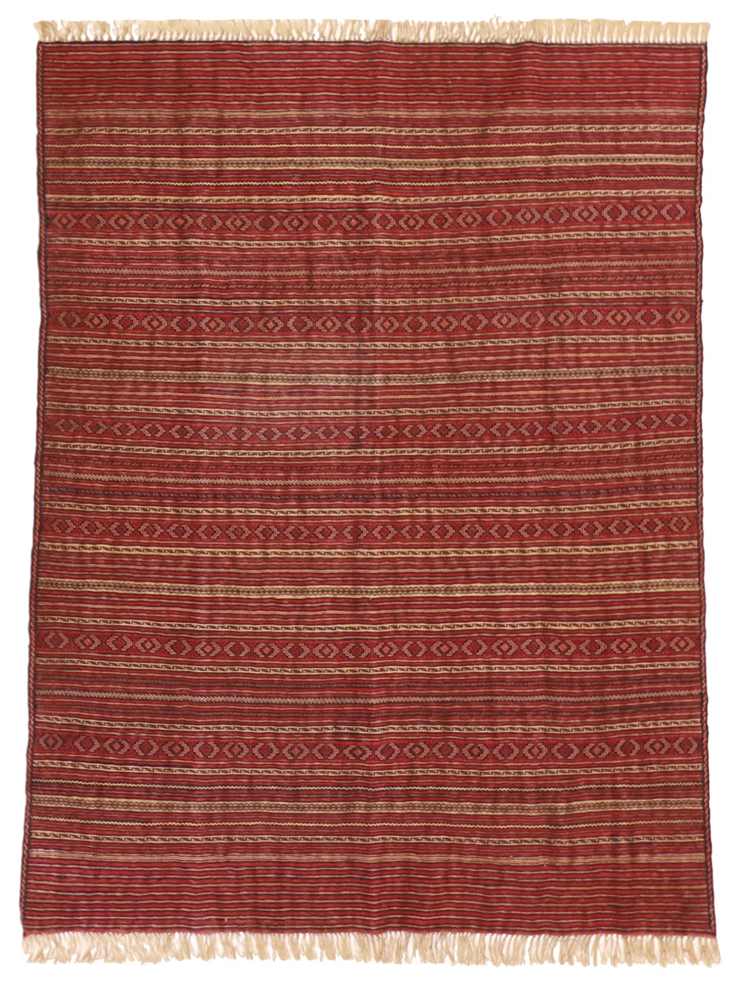 4.6 x 6.1 - Zanjan Wool Traditional Rectangle - Finest Hand-Knotted Quality Wool — 55019