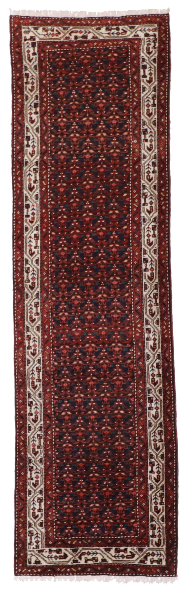 3 x 10.6 - Malayer Fine All Over Rectangle - Finest Hand-Knotted Quality Wool — 55259