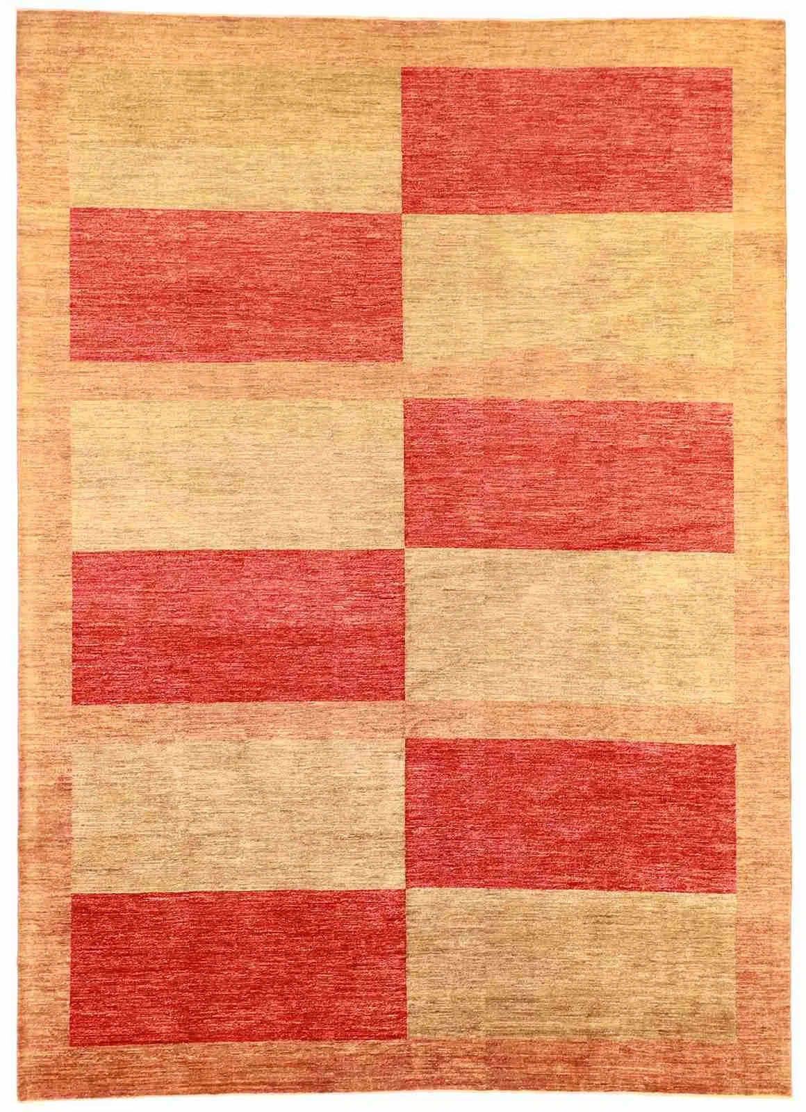 10 x 13.9 - Modern Wool Contemporary Rectangle - Finest Hand-Knotted Quality Wool — 55841