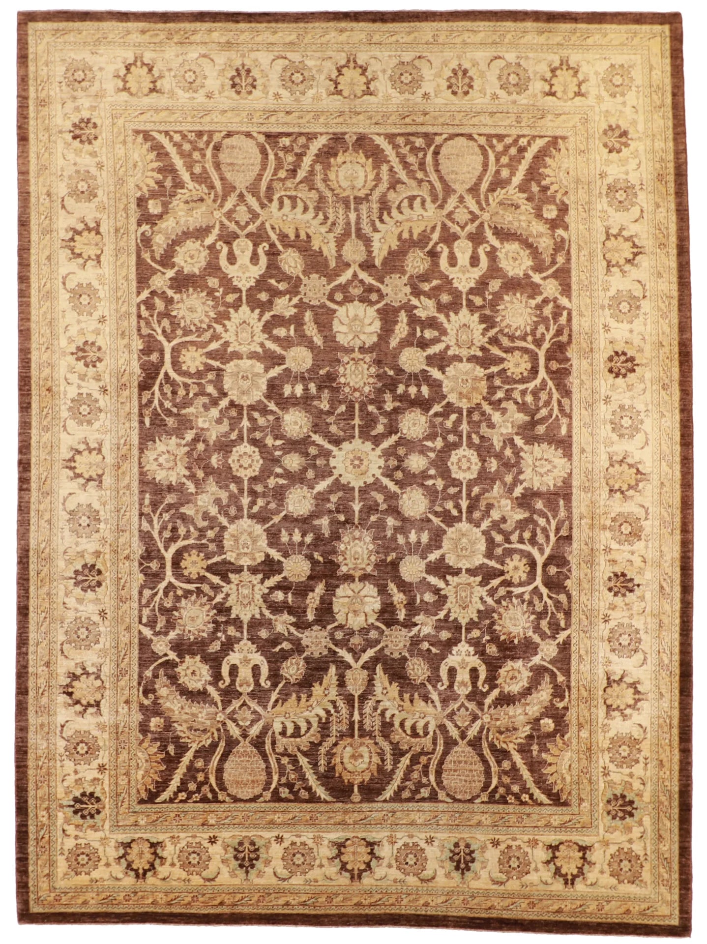 10 x 13.2 - Mahal Fine All Over Rectangle - Finest Hand-Knotted Quality Wool — 56077