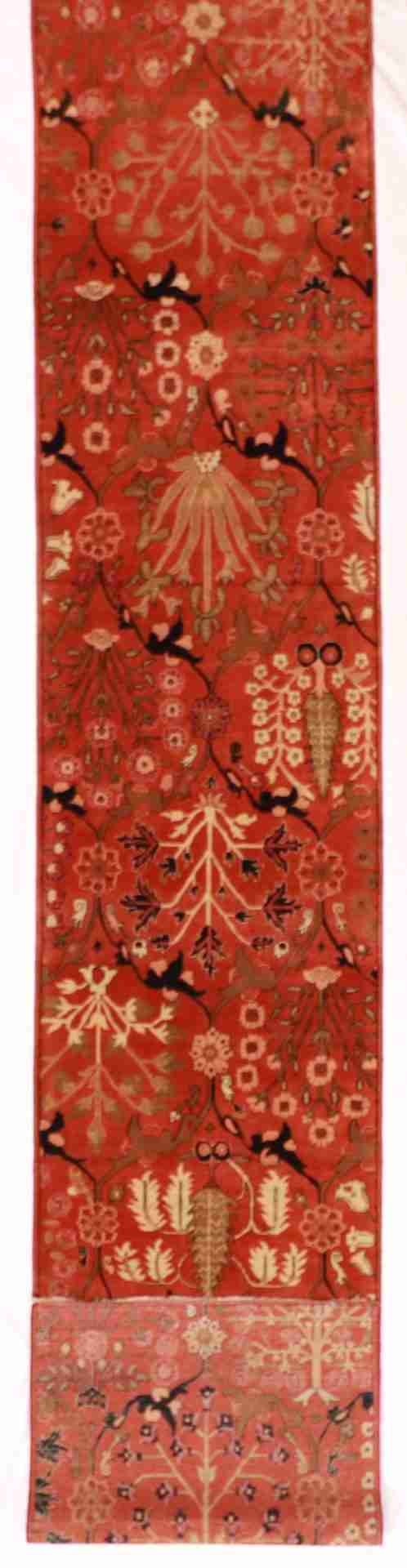 W 2.11 - L 24.4 - Tree of Life Fine All Over Rectangle - Finest Hand-Knotted Quality Wool - 56101