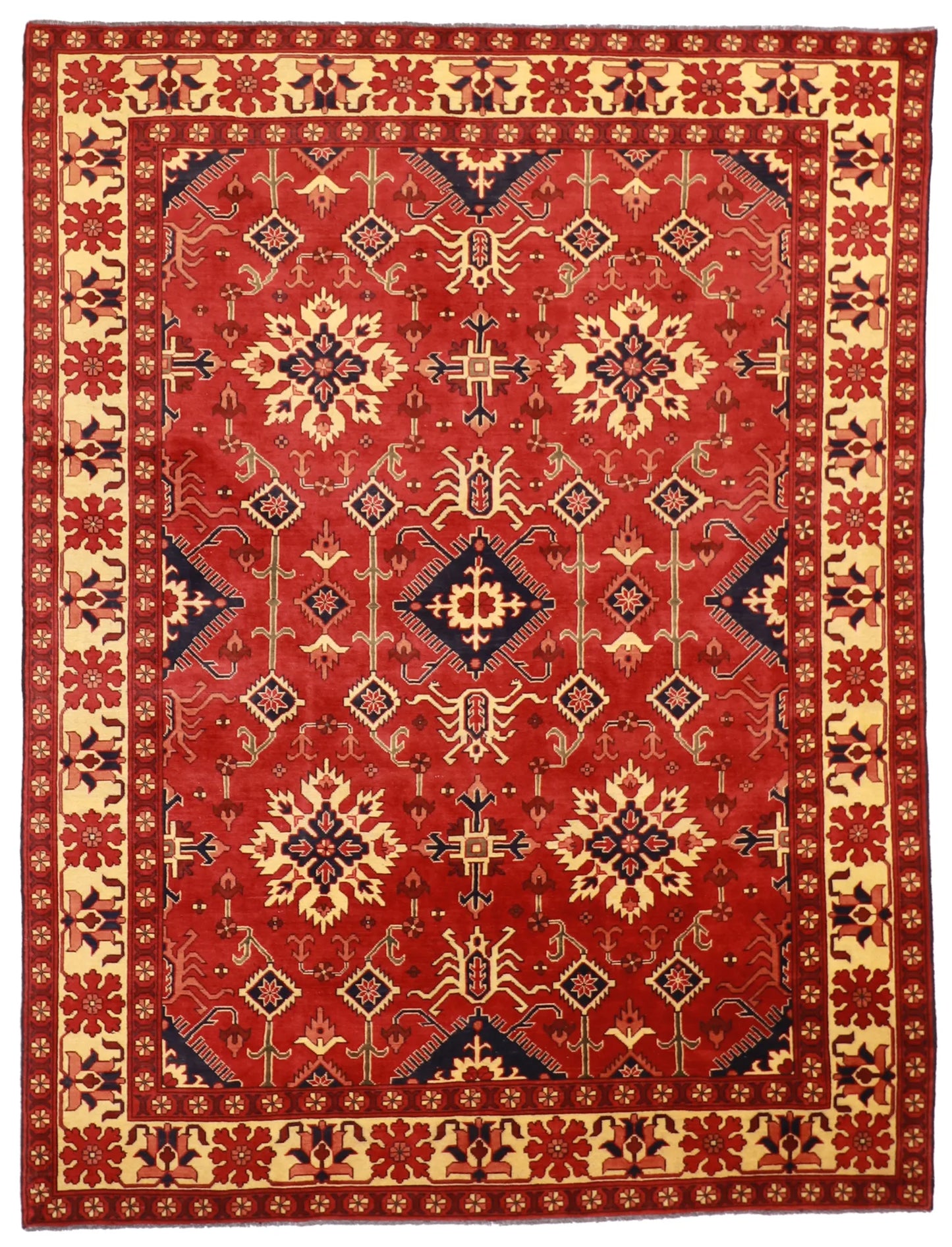 7 x 9.2 - Bakhtiarie Wool All Over Rectangle - Hand Woven Rug - 56177