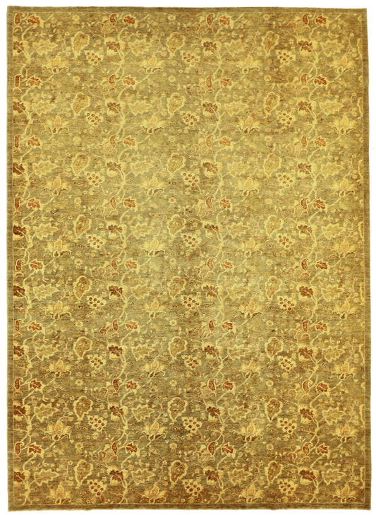 10.3 x 14 - Oushak Fine All Over Rectangle - Finest Hand-Knotted Quality Wool — 56234