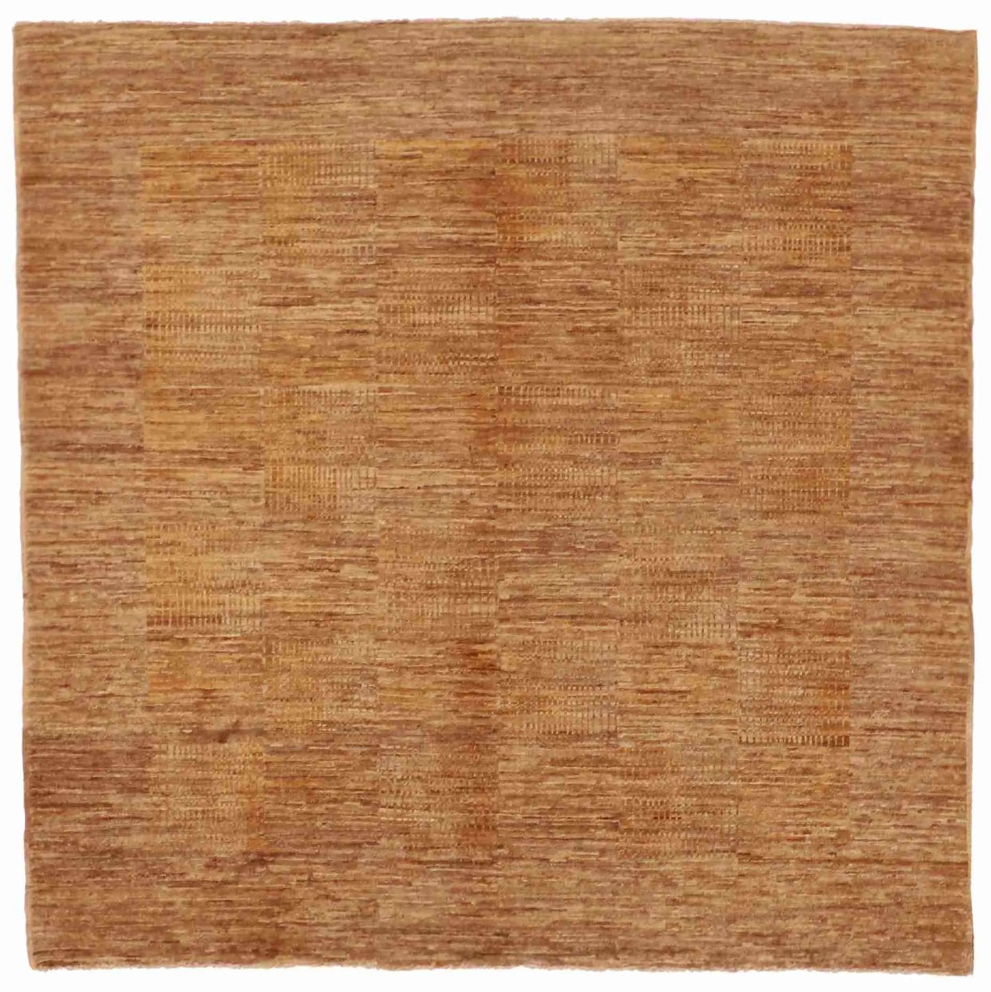 4.10 x 4.9 - Modern Wool Contemporary Rectangle - Finest Hand-Knotted Quality Wool - 56403