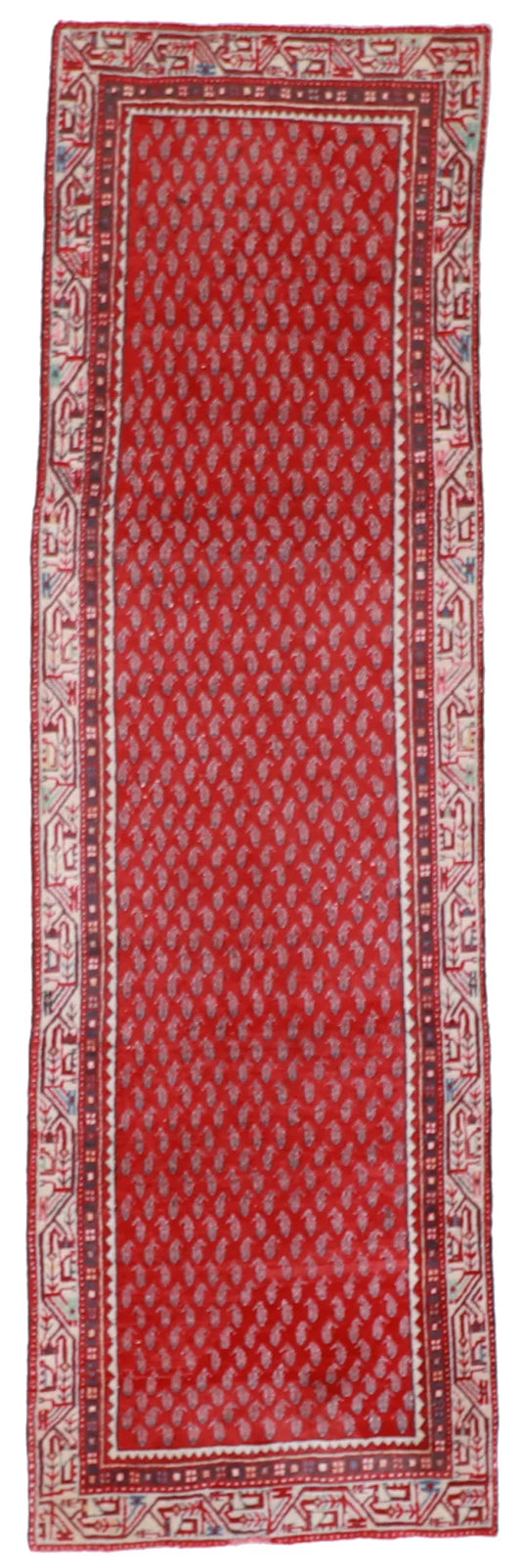 W 2.11 - L 9.10 - Hamadan Fine All Over Rectangle - Hand Woven Rug - 57222