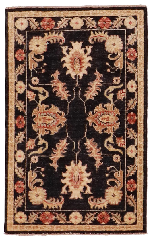 1.11 x 3.1 - Mashad Fine All Over Rectangle - Finest Hand-Knotted Quality Wool — 57459
