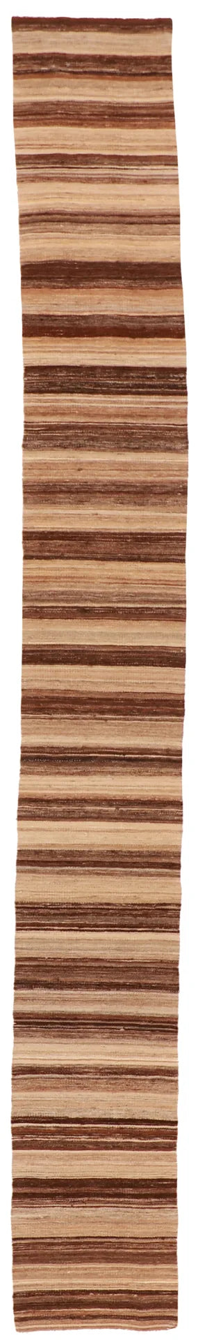 1.7 x 13 - Modern Wool All Over Rectangle - Finest Hand-Knotted Quality Wool — 57779