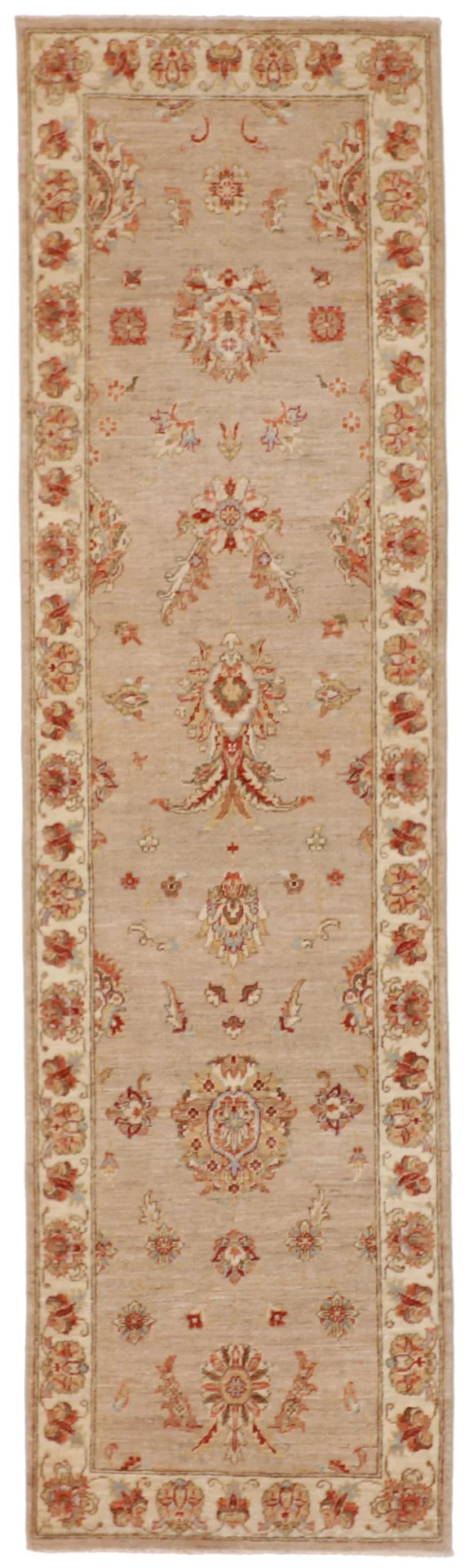 2.6 x 8.6 - Tabriz Fine All Over Rectangle - Hand Woven Rug — 58097