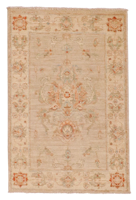 2 x 3 - Qum Fine All Over Rectangle - Finest Hand-Knotted Quality Wool - 58109