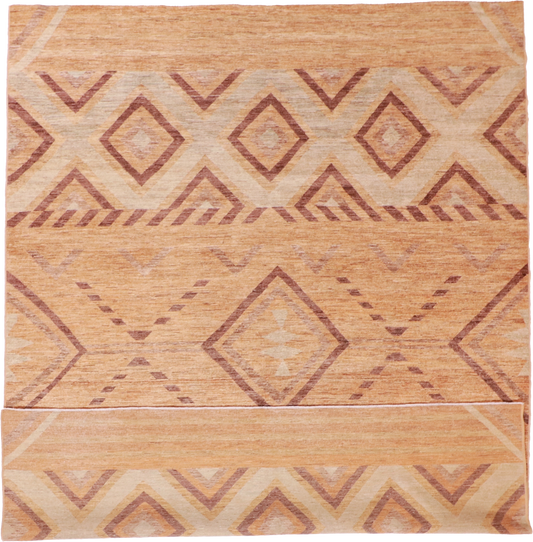 W 9.2 L 11.8 Mountain Modern 100% Wool Hand-Woven All-Over Design - 58435