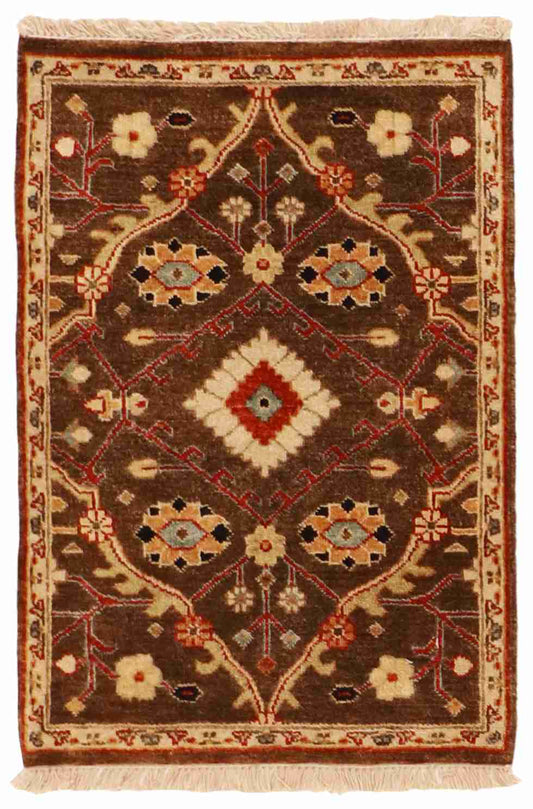 2 x 3 - Zeigler Fine All Over Rectangle - Finest Hand-Knotted Quality Wool - 58687