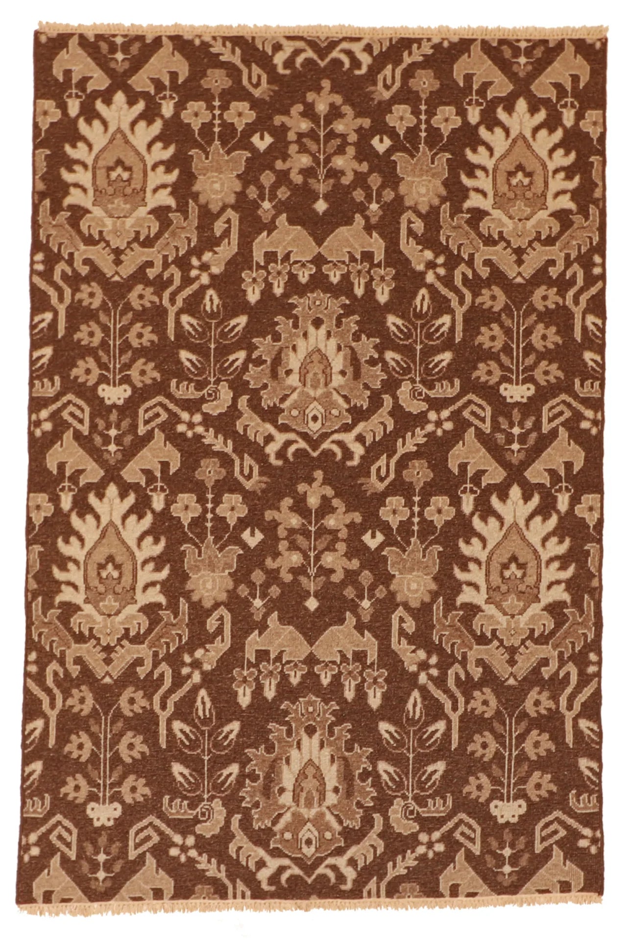 4 x 6 - Tabriz Fine/Wool Floral Rectangle - Finest Hand-Knotted Quality Wool — 58750