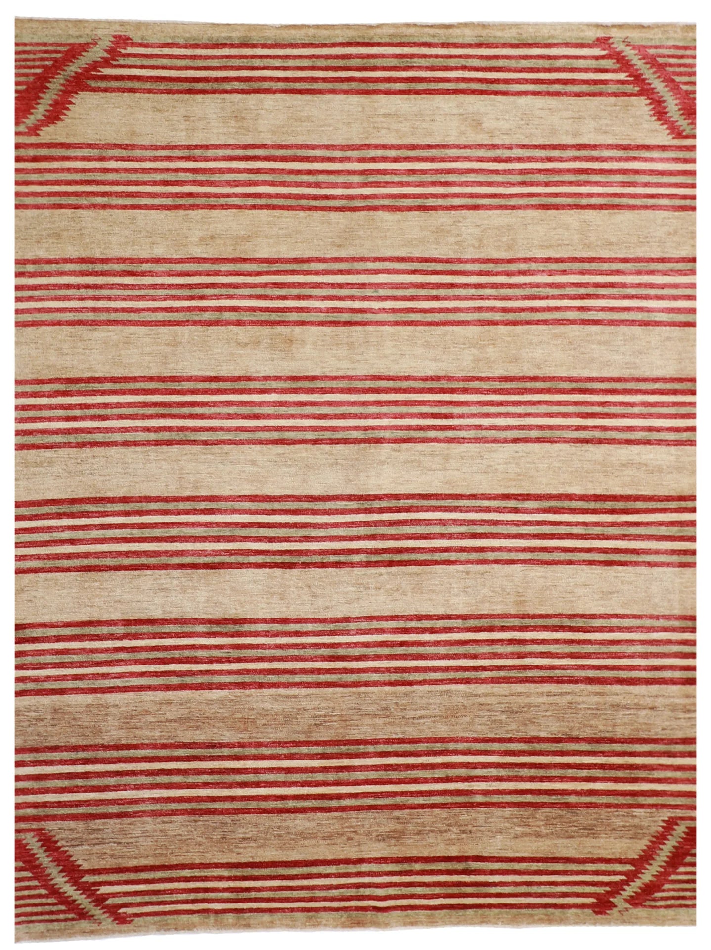 8.6 x 10.10 - Mountain Modern Wool Geometric Rectangle - Hand Woven Rug — 58819