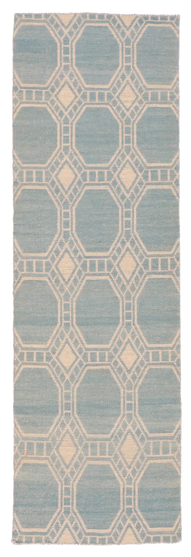 2.6 x 8 - Kilim Fine/Wool All Over Rectangle - Finest Hand-Made Quality Wool — 58900