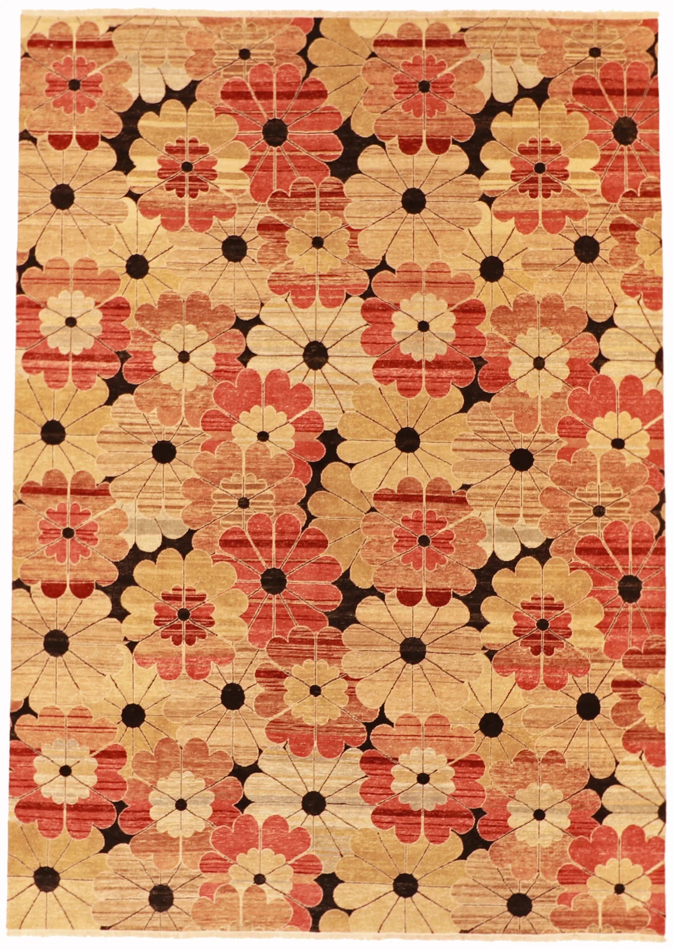 8.6 x 12 - Contemporary Wool Kinora Rectangle - Hand Woven Rug — 58948