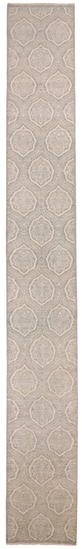 2.6 x 19.7 - Tabriz Fine/Wool All Over Rectangle - Finest Hand-Knotted Quality Wool — 59334