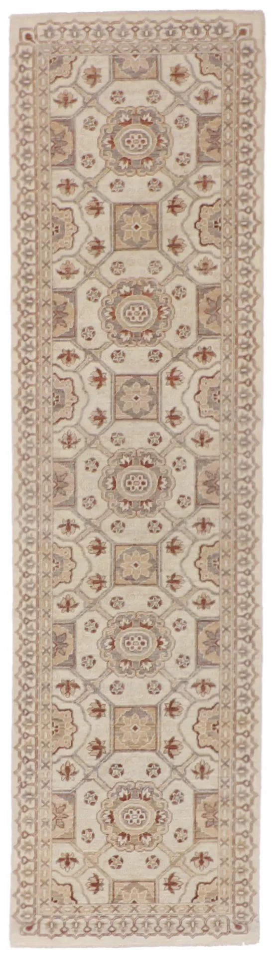 2.7 x 9.7 - Ziegler Fine/Wool All Over Rectangle - Finest Hand-Knotted Quality Wool — 59339