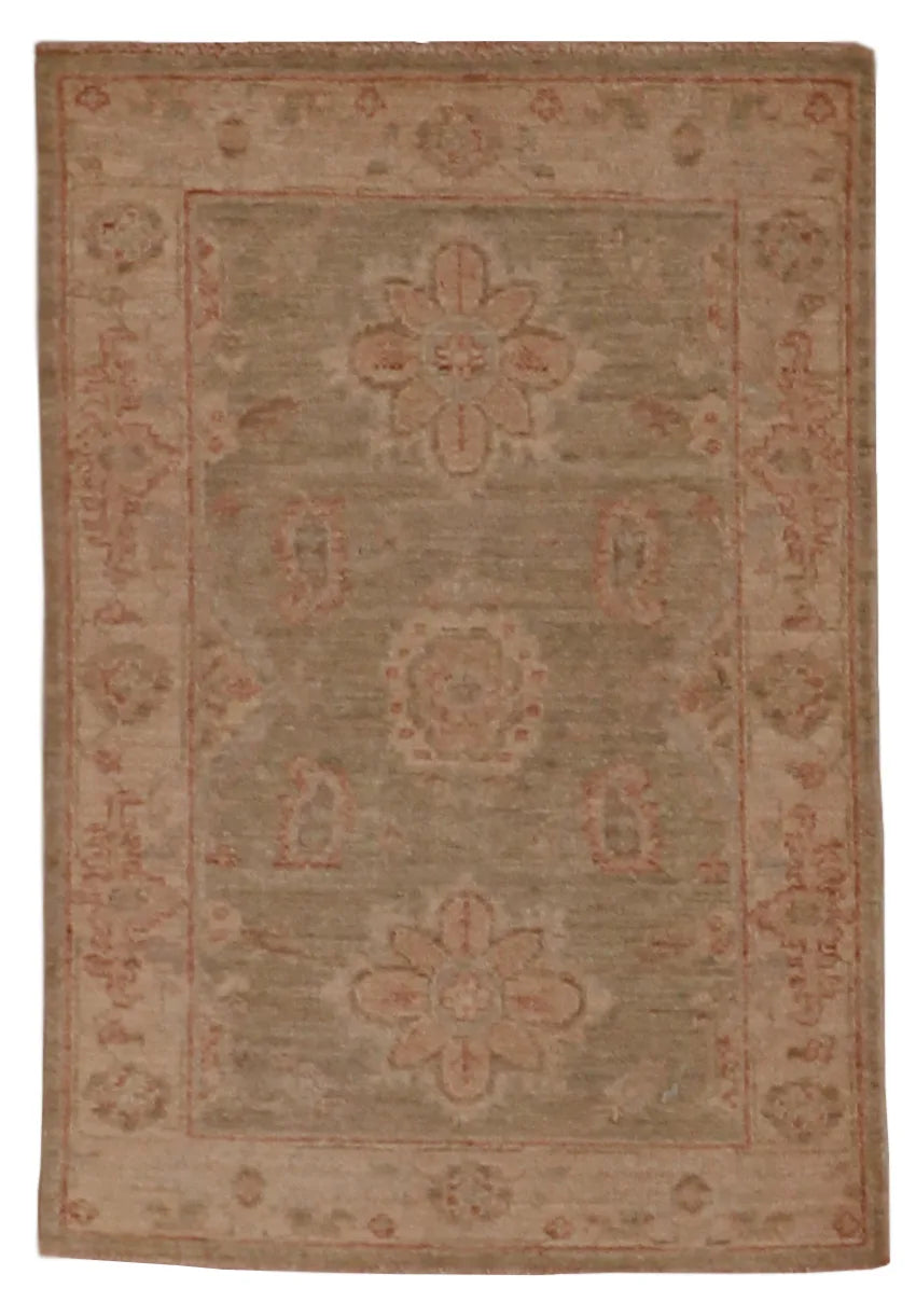 2 x 3 - Tabriz Fine/Wool All Over Rectangle - Finest Hand-Knotted Quality Wool — 59511