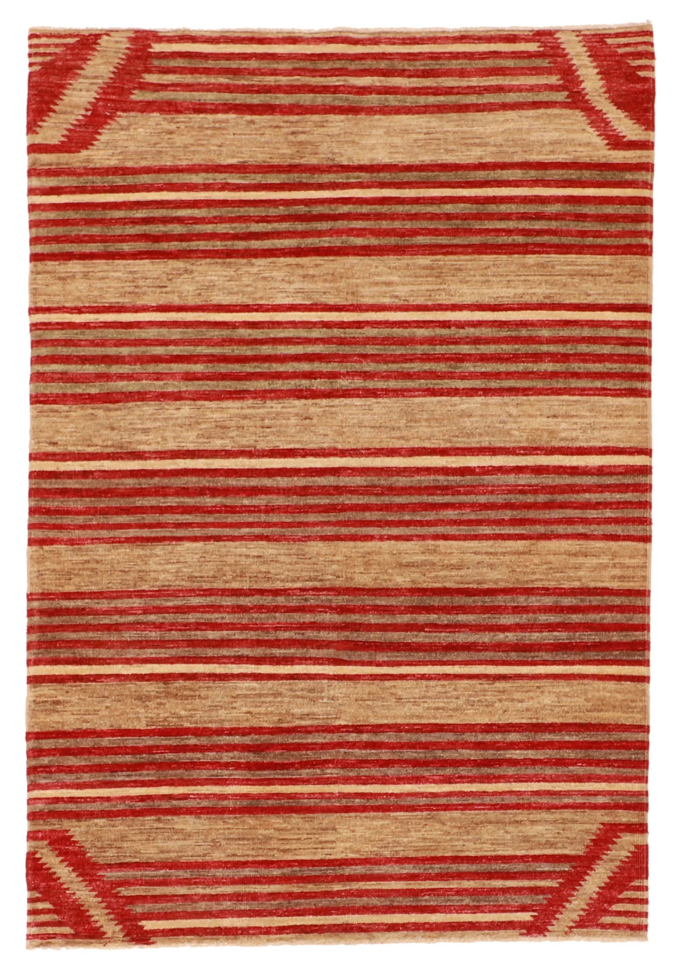 4 x 6 - Mountain Modern Wool Western Rectangle - Finest Hand-Knotted Quality Wool — 59619