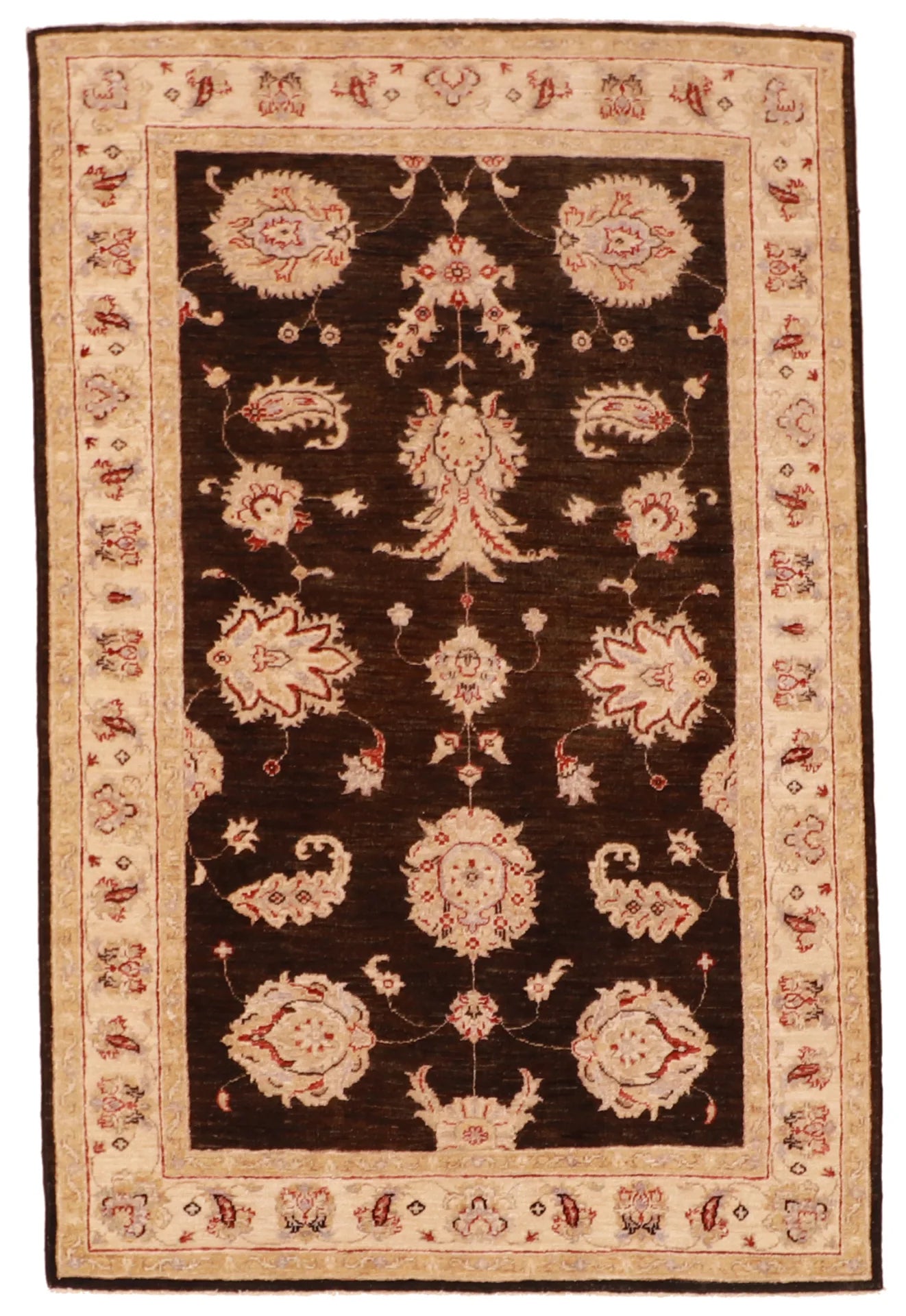 4 x 6 - Frahan Fine All Over Rectangle - Hand Woven Rug — 59626