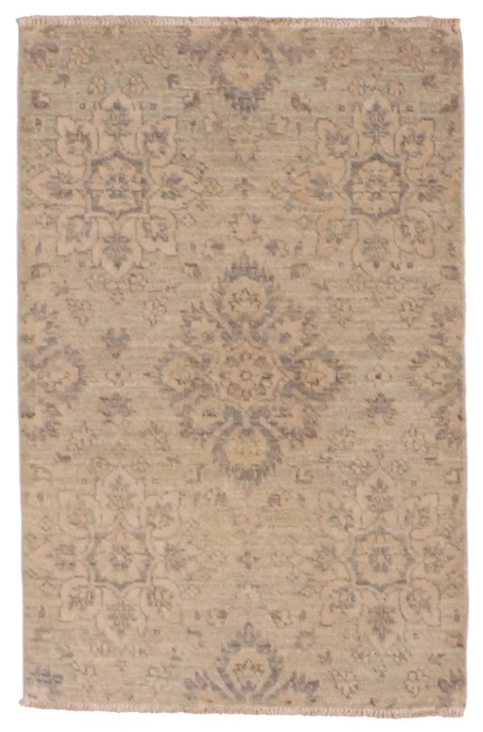 2 x 3.1 - Tabriz Fine/Wool/Silk All Over Rectangle - Finest Hand-Knotted Quality Wool - 59909