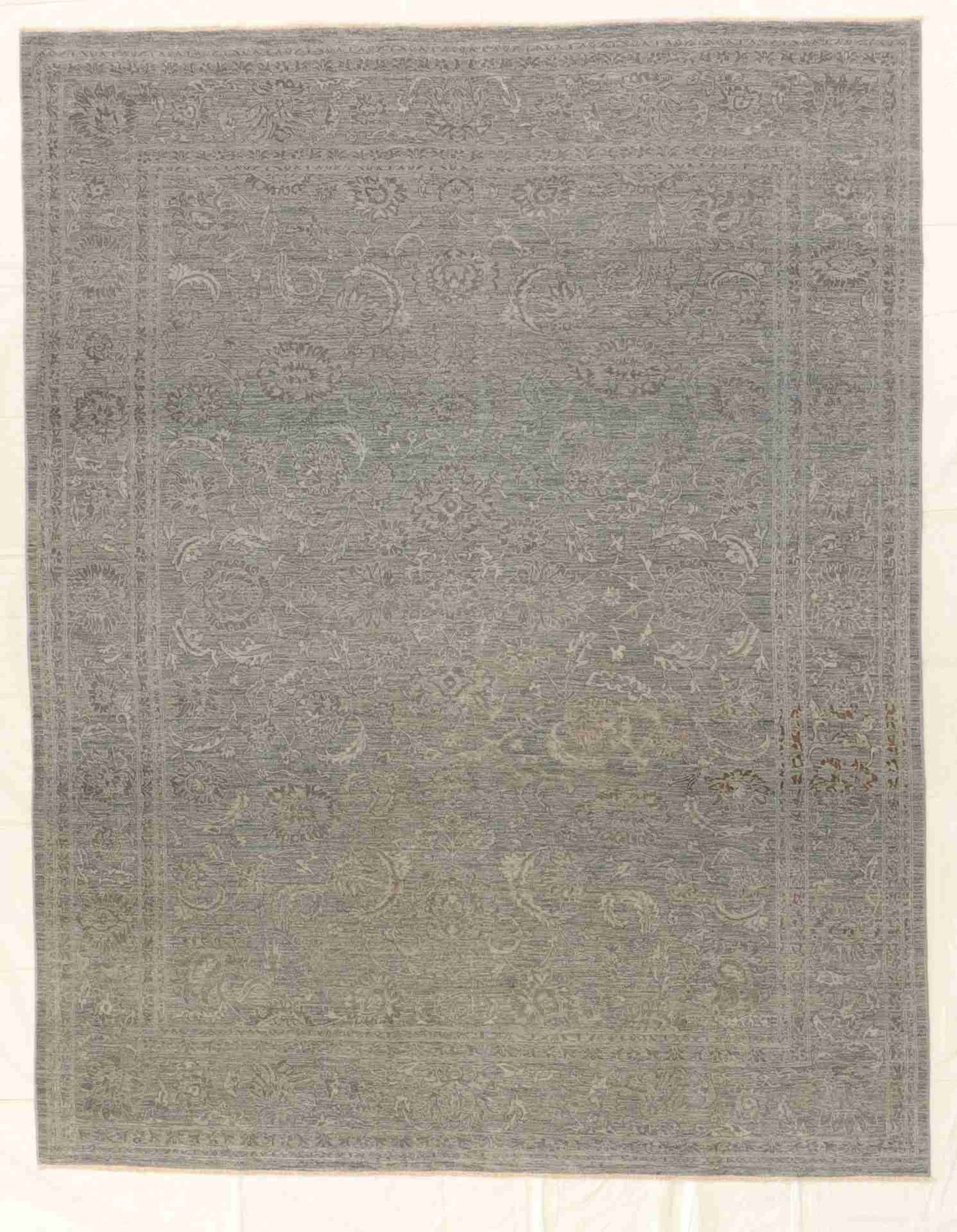 7.11 x 10.2 - Modern Wool Transitional Rectangle - Finest Hand-Knotted Quality Wool — 59915