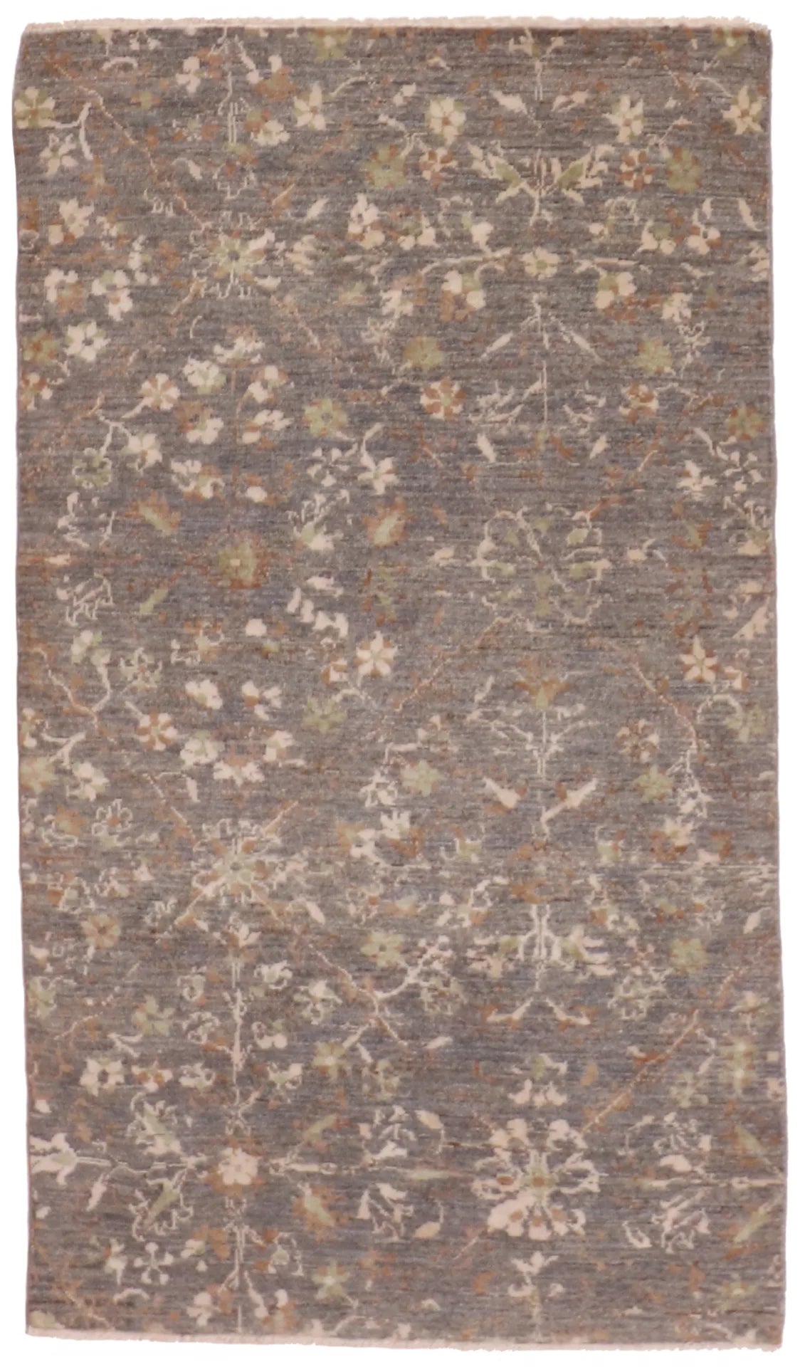 3 x 5.5 - Mahal Silk/Wool All Over Rectangle - Finest Hand-Knotted Quality Wool — 59925