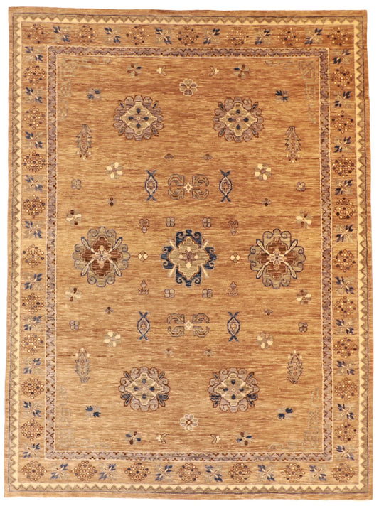 9.10 x 13.3 - Mahal Wool Traditional Rectangle - Finest Hand-Knotted Quality Wool — 60102