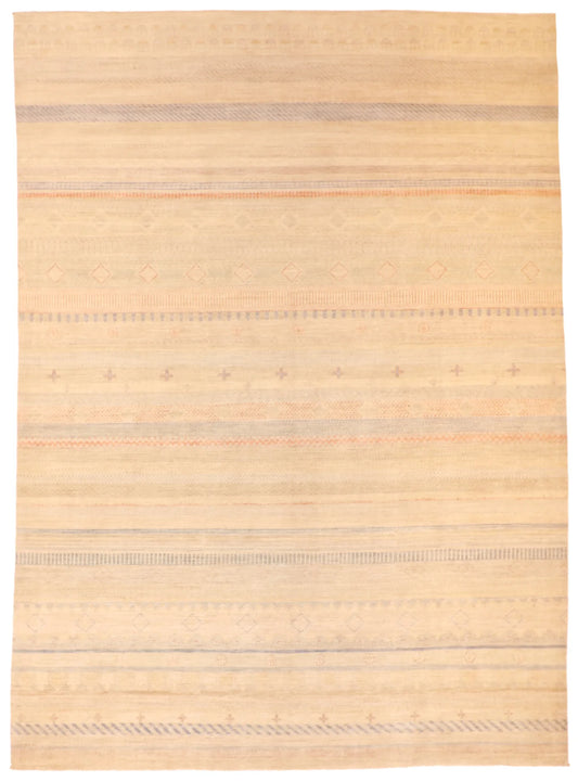 10.1 x 14 - Mountain Modern Wool Western Rectangle - Finest Hand-Knotted Quality Wool — 60331