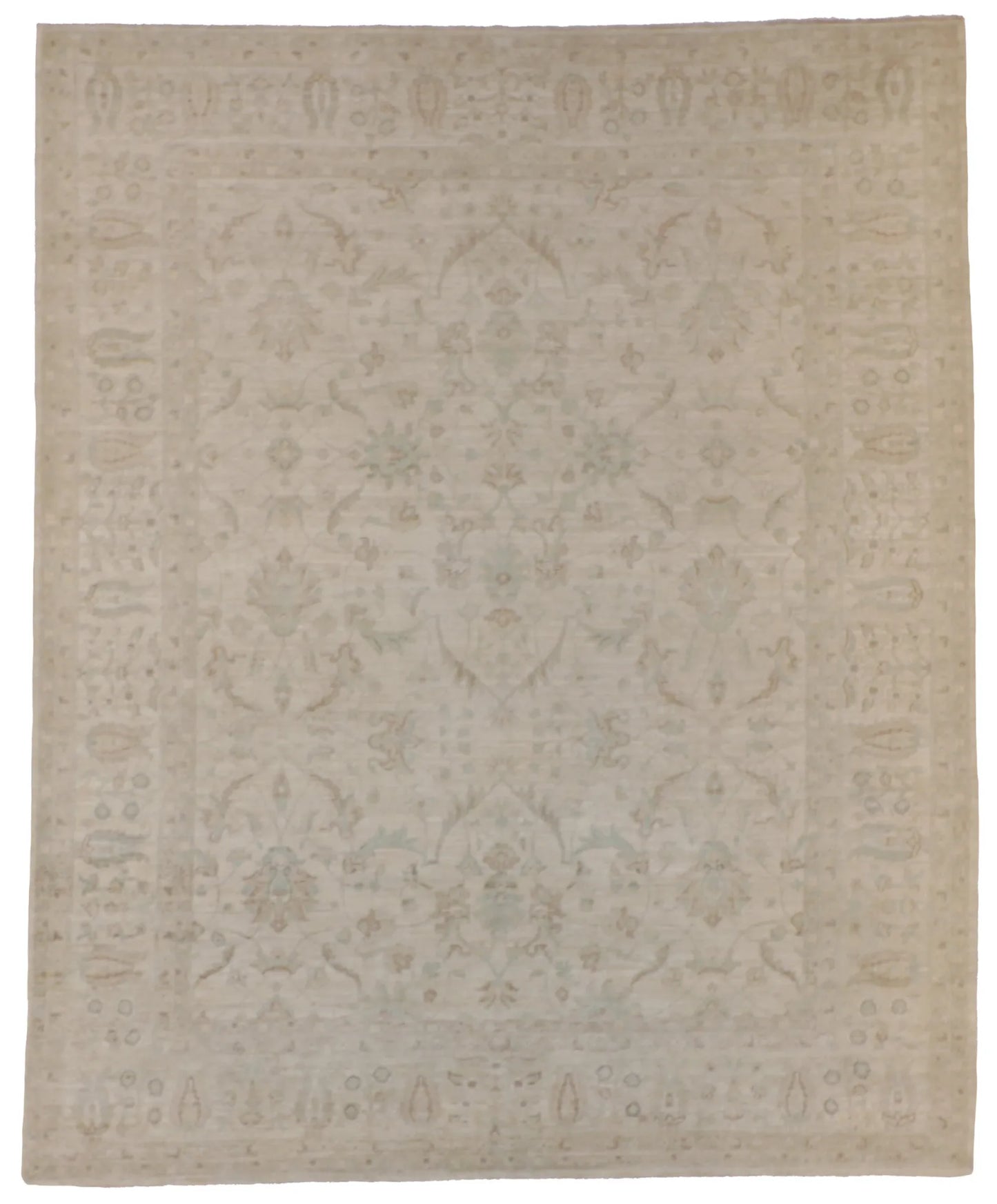 8.1 x 10 - Tabriz Wool Traditional Rectangle - Finest Hand-Knotted Quality Wool — 60383