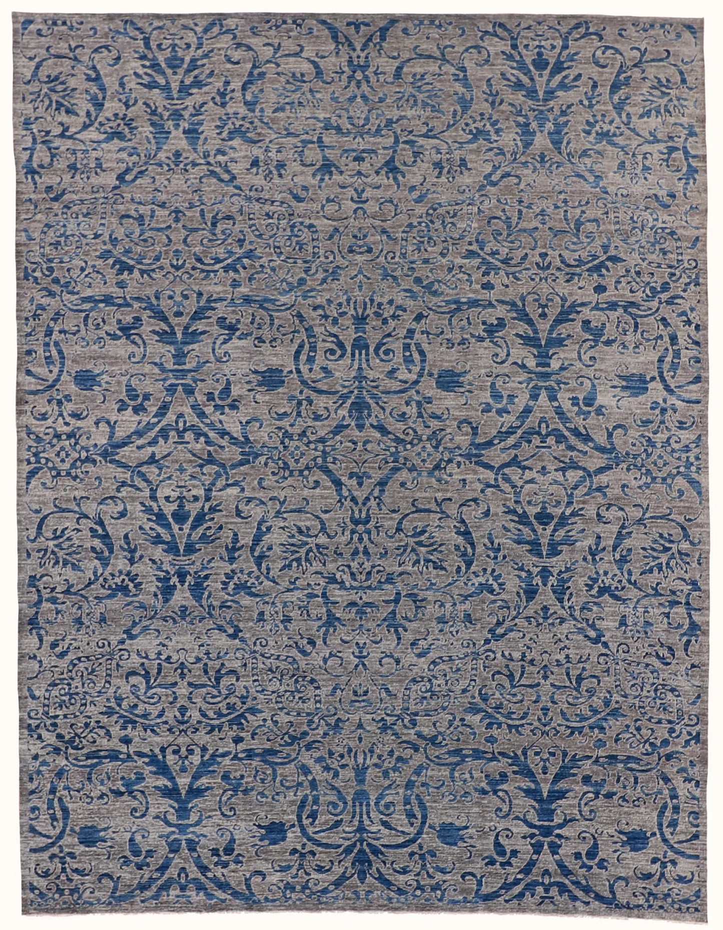 8 x 10.4 - Isfahan Fine/Wool All Over Rectangle - Finest Hand-Made Quality Wool — 60385