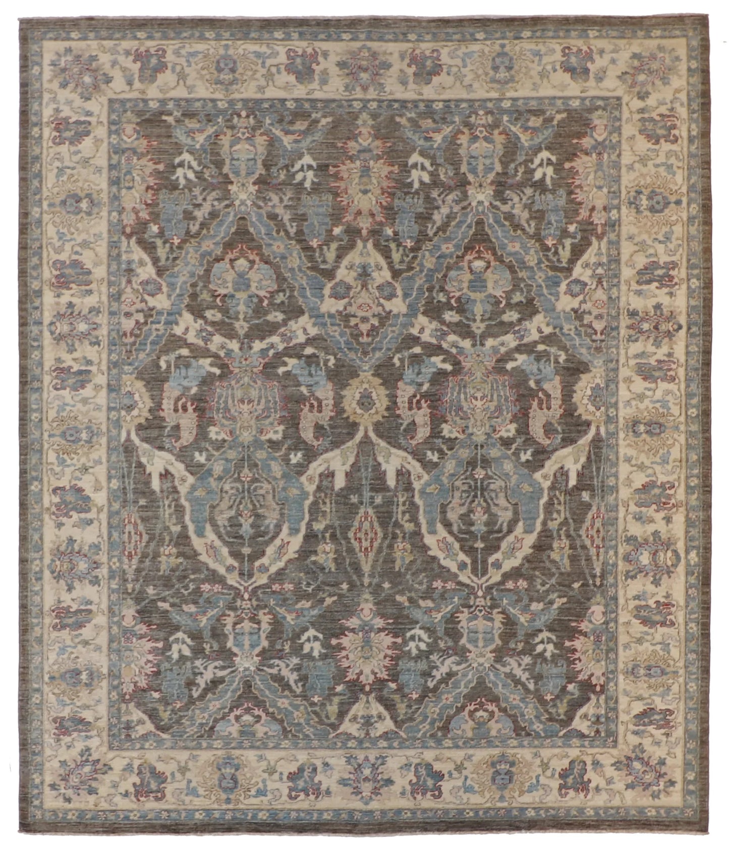 7.10 x 9.1 - Bijar Wool Traditional Rectangle - Finest Hand-Knotted Quality Wool — 60467