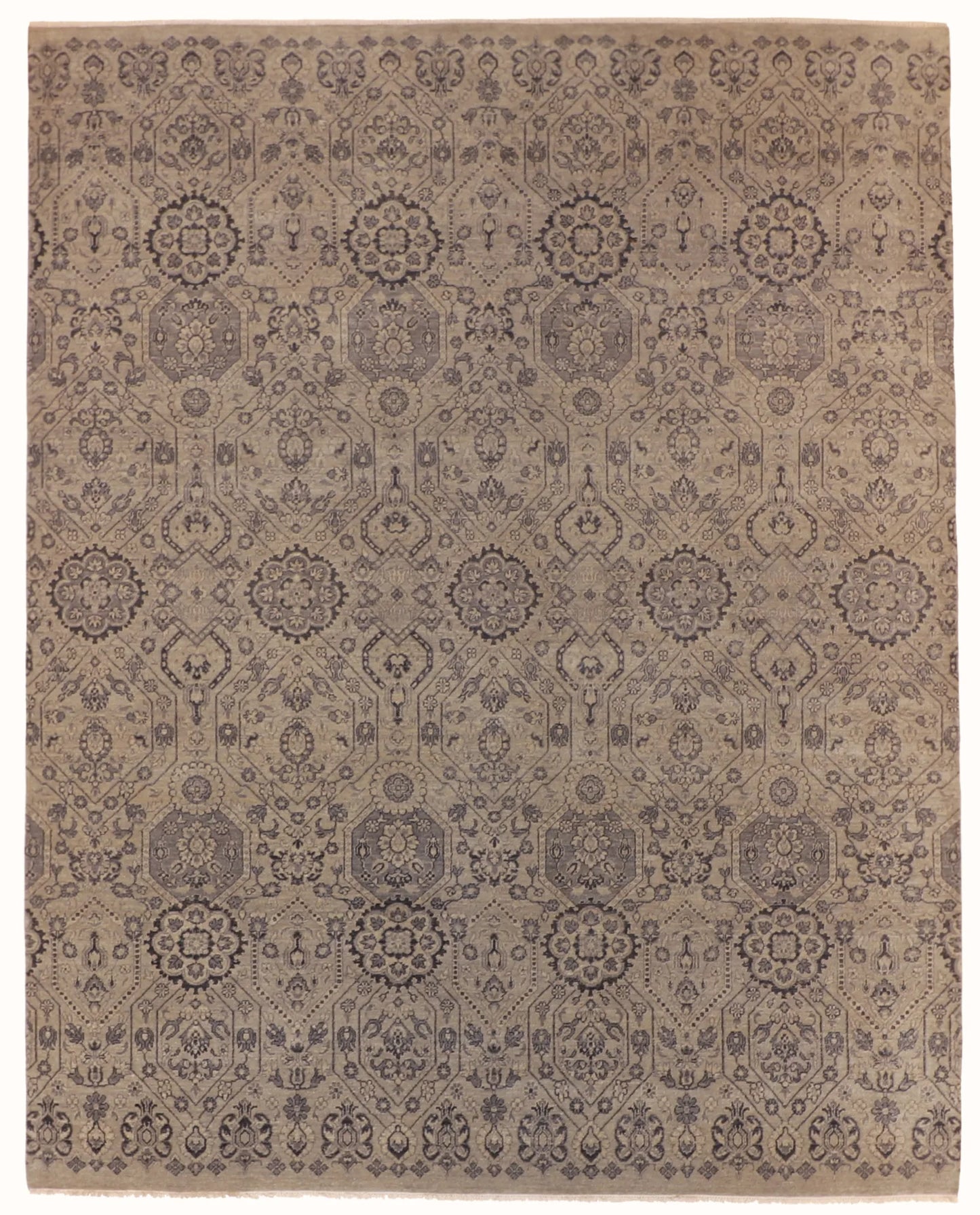 8.1 x 10.2 - Zeigler Wool All Over Rectangle - Hand Woven Rug — 60601