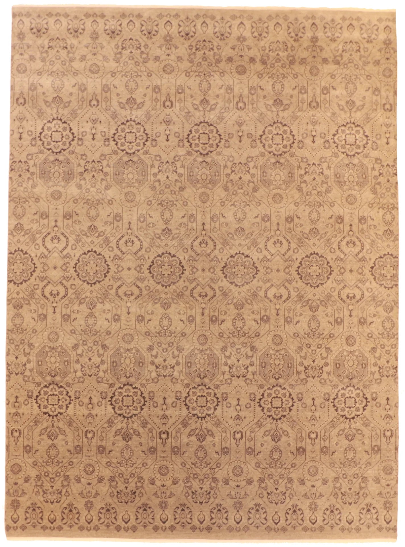 9 x 12.2 - Transitional Wool Mahal Rectangle - Hand Woven Rug — 60604
