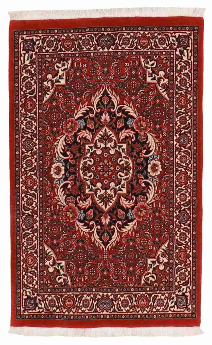 2.9 x 3.9 - Bijar Wool Floral Rectangle - Finest Hand-Knotted Quality Wool — 60965