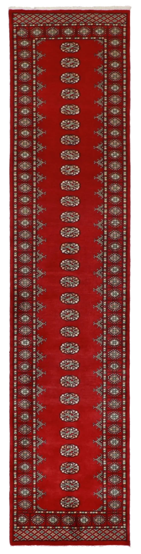 2.8 x 11.7 - Bokhara Fine All Over Rectangle - Hand Woven Rug — 61258
