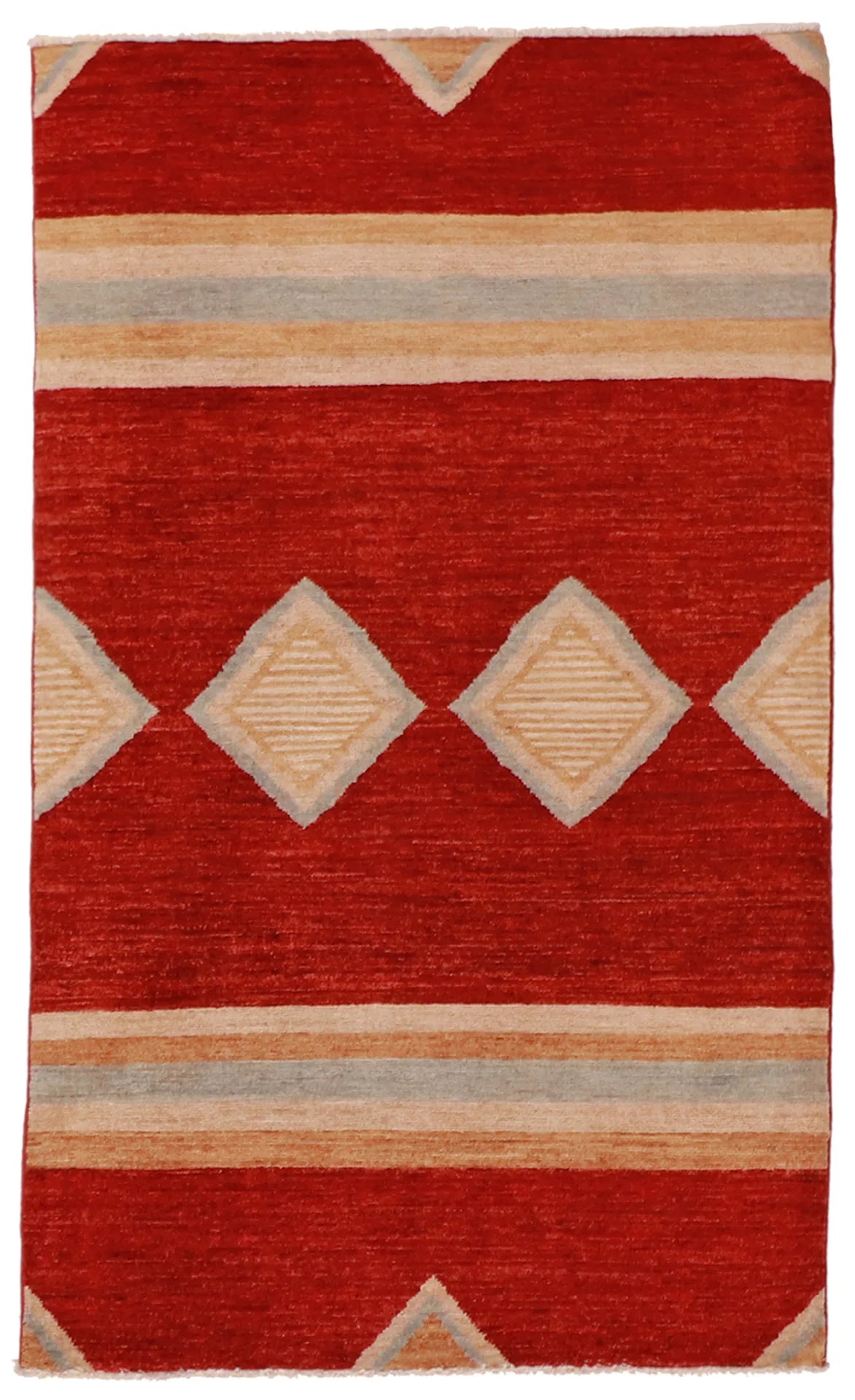 3.1 x 5.2 - Mountain Modern Wool All Over Rectangle - Finest Hand-Knotted Quality Wool — 61272